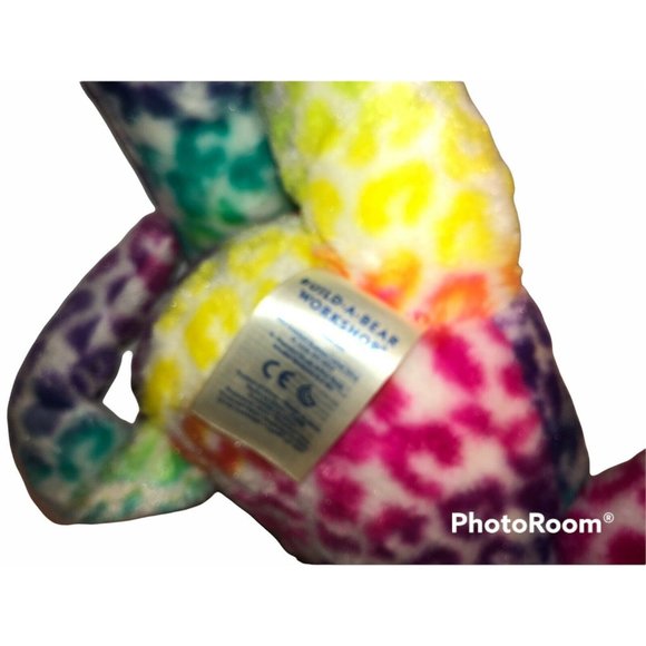 Build a Bear BAB Lisa Frank Style Rainbow Leopard/Cheetah 17" - Picture 4 of 7